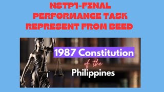 NSTP 1- Final Performance Task Represent from BEED