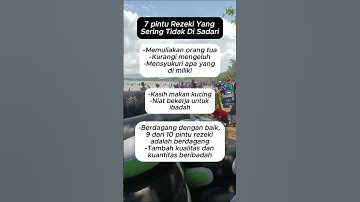 7 pintu Rezeki Yang Sering Tidak Di Sadari #ceritainspiratif #motivasi