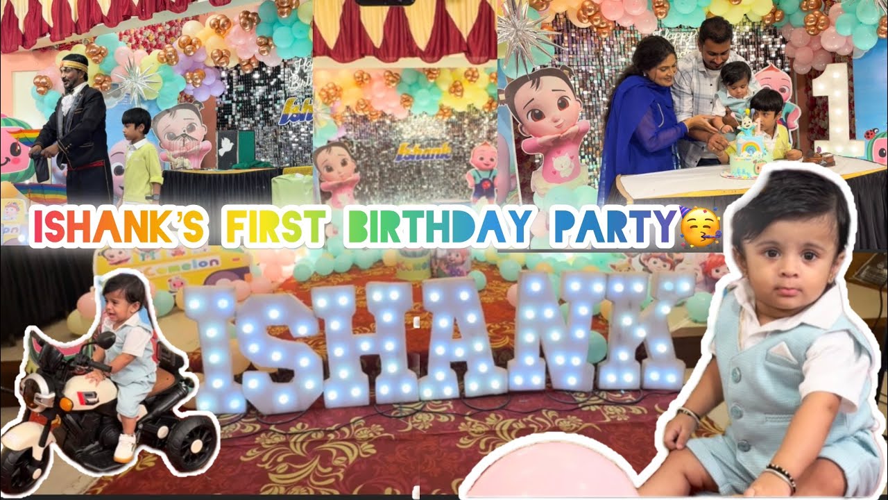 Ishank’s first birthday celebration 🎉 💖|| 