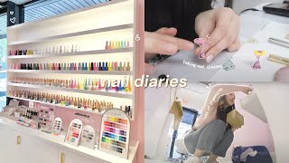 nail diaries ‎♡‧₊˚ (my new nyc salon reveal, nail classes, lots of organizing) ep.1