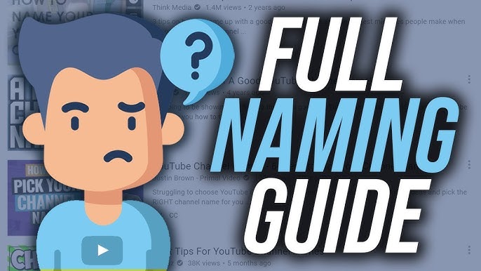 How To Think Of A Good  Channel Name! 