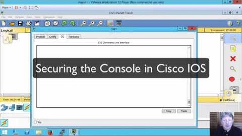 Securing Cisco IOS Console