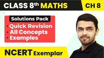 Exponents & Powers - Quick Revision/Examples(Que 1 -33)| Class 8 Maths Ch 8 NCERT Exemplar