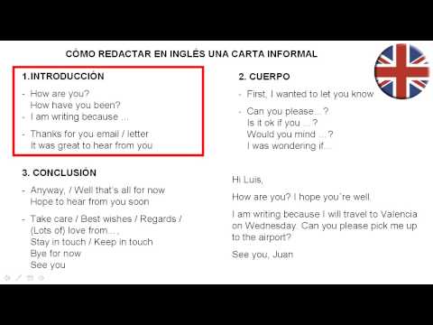 Video: Cómo Escribir Una Carta A Un Amigo En Inglés