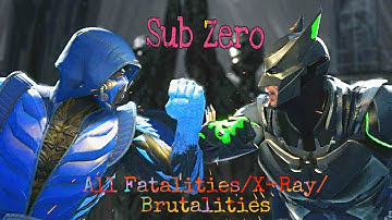 Mortal Kombat X Sub Zero All Fatalities/X-Ray/Brutalities