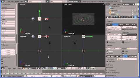Blender 2.5 Animation  Tutorial - Creating Bouncing Balls Using Particles and Physics