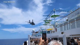 U.S. Air Force airlifts critically ill cruise ship passenger in dramatic 8hour rescue