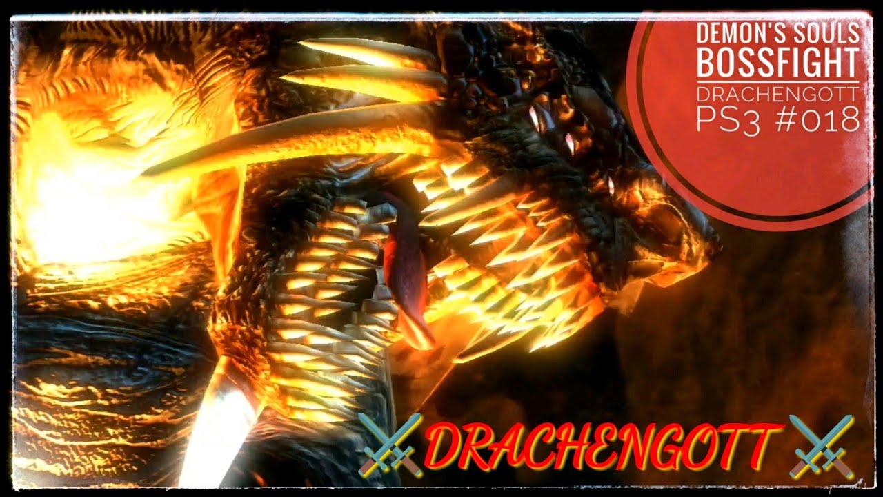 🔥 Bossfight Demon's Souls ⚔️Drachengott ⚔️ Trophäe des Drachengotts 🏆 ☀018☀ 📹 PS3 HD [GER] (Vid)