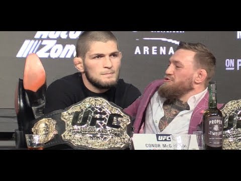 Khabib Nurmagomedov Smacks Down Journalist After Muslim Salutation  (UFC 229)