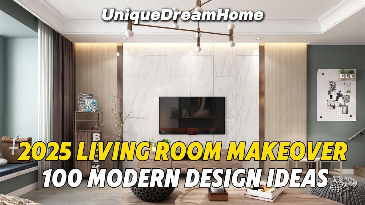 2025 Living Room Makeover: 100 Modern Design Ideas | TV Wall & Stylish Interiors Revealed!