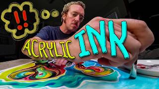 Colorful Inktober with Acrylic Ink