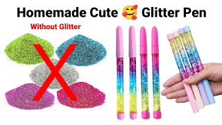 How to make Lava Glitter Lava Pen at home/DIY Glitter Pen/Homemade Glitter Pen/How to makeglitterpen
