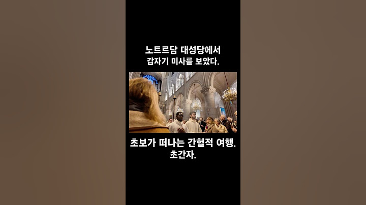 얼떨결에 미사본 썰! #travel #파리vlog #프랑스행