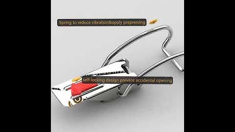 TANJA A148B-2 safety and damping toggle latch/ toggle latch with self-lock design