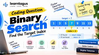 Binary Search in C++ | DSA Coding Question for Beginners | Find Target Index