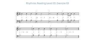 Rhythmic Reading Level Three : Exercise 03