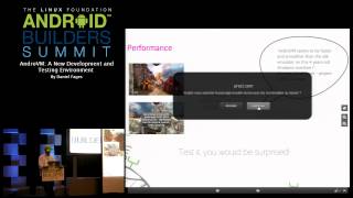 Android Builders Summit 2013 AndroVM: A New Development and Testing Environment Wealth