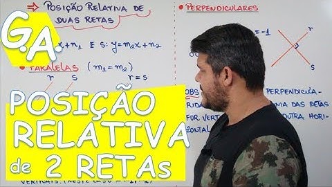 G. A. POSIÇÃO RELATIVA DE RETAS - Paralelismo e Perpendicularismo (c/ exercícios)
