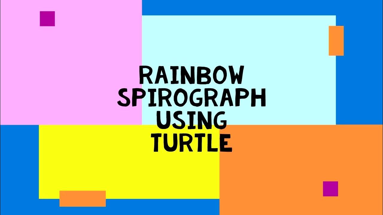 Rainbow Spirograph in Turtle || Python Turtle Animation - YouTube