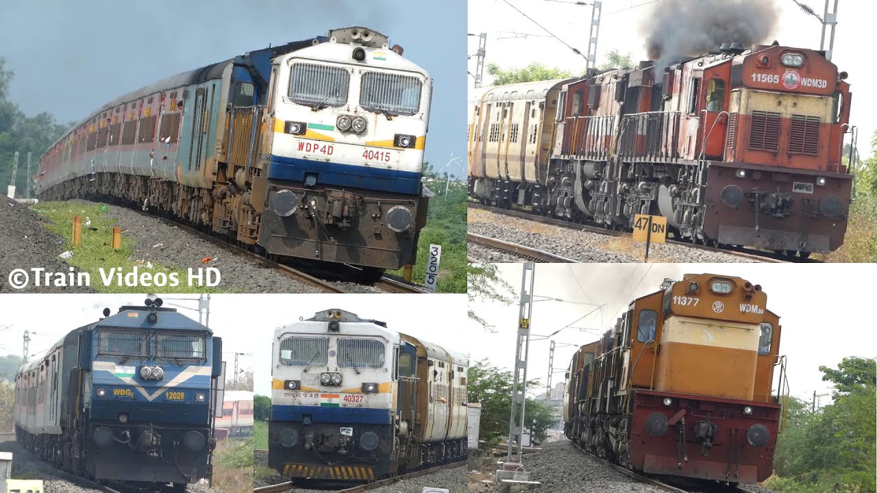 The END of Diesel ERA 😓 | WDM3D & WDP4D Diesel Trains | Train Videos Indian Railways
