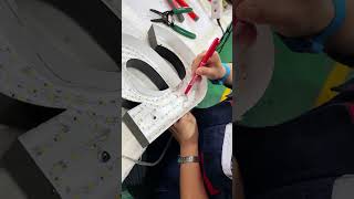 COSUN Sign Factory Install Lights and Wiring Process  to Custom Signage  #DigitalSign #signssupplier