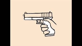 Glock shooting 2d animation