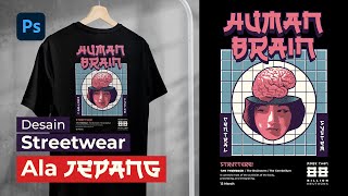 Desain Streetwear T-Shirt ala Jepang di Photoshop | Eps.3