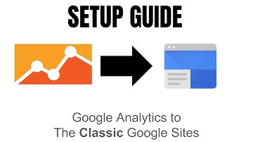 Add Google Analytics Tracking ID to Classic Google Site