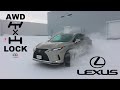 Lexus RX 350 AWD Test in the snow | A useless AWD LOCK button!