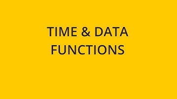 Date and Time Functions | Sisense Tutorials: Preparing your Data Model
