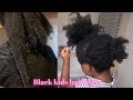 4C Hair weekly wash day routine for little black girls,Black kids hair