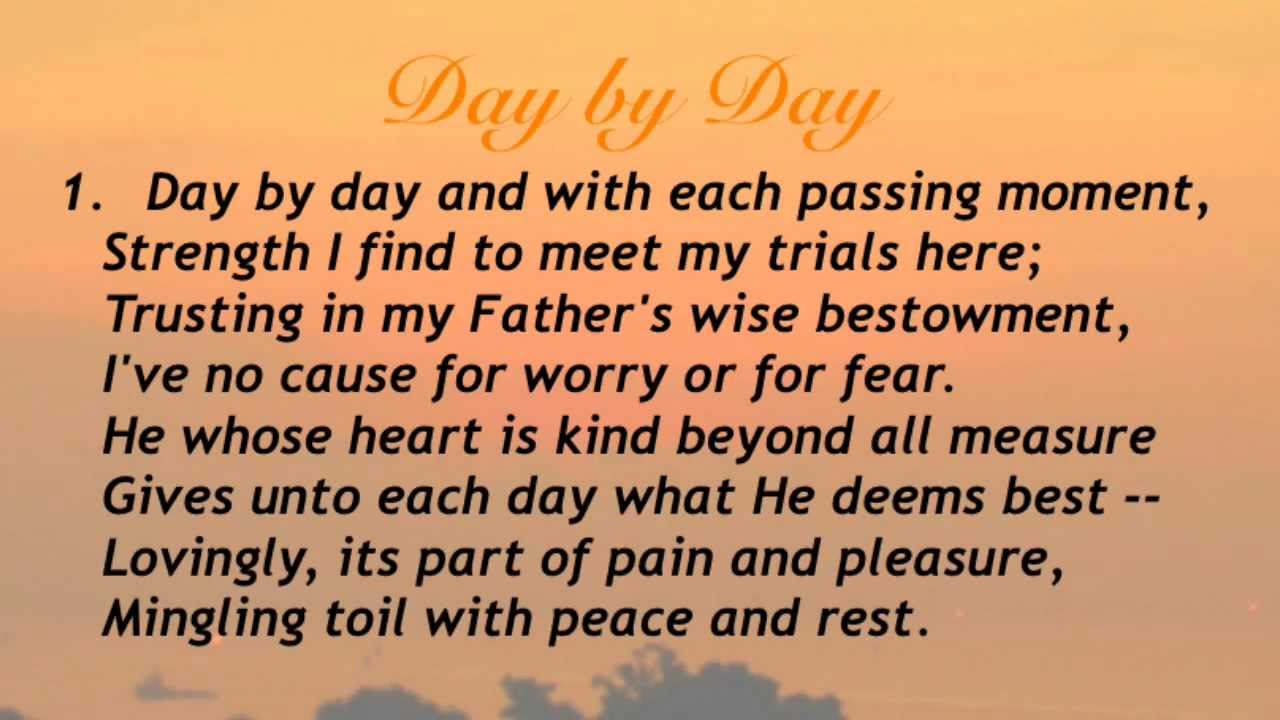Day by Day (Baptist Hymnal #66) - YouTube