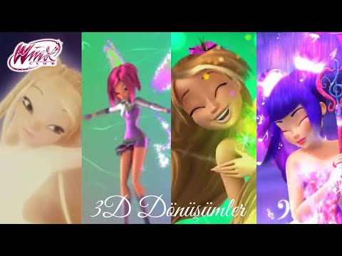 Winx Club - Tüm 3D Dönüşümleri [Türkçe]