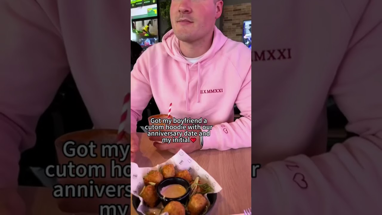 Custom Embroidered Couple Sweatshirt Gift for Anniversary Gifts 