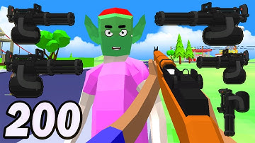 Dude Theft Wars All POWERFUL Weapons Full Unlocked Android Gameplay Walkthrough Part 200