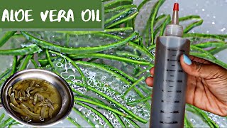 HOMEMADE ALOE VERA OIL FOR HAIR GROWTH