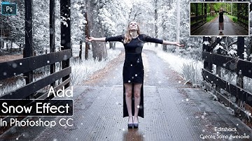 How to Make Winter snow effect in any Photo || Photoshop CC tutorial
