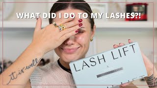 HOW TO DO A LASH LIFT AT HOME // AND WHY YOU SHOULD PROCEED WITH CAUTION!!