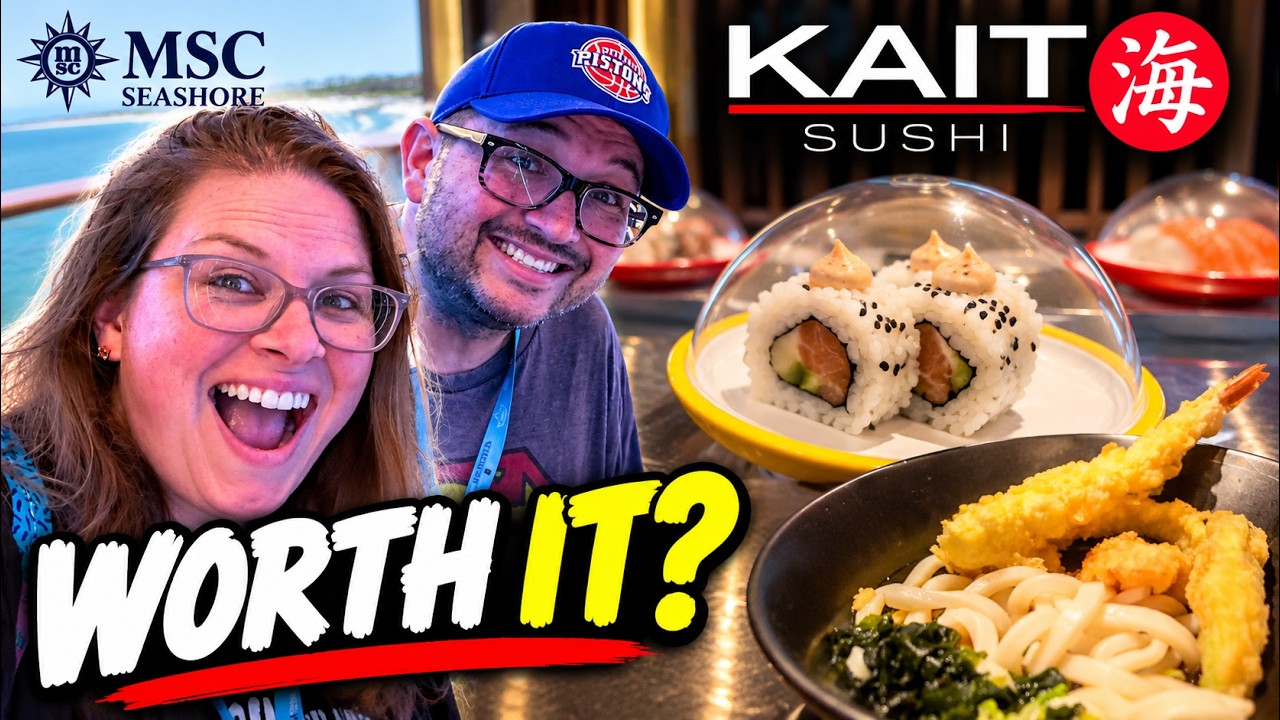 Is Kaito Sushi Worth It on MSC Seashore? | FULL DINING EXPERIENCE