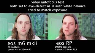 autofocus speed test - canon eos m6 mkii vs canon eos RP