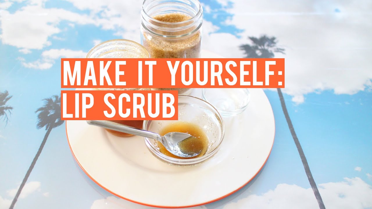 make it yourself honey lip scrub YouTube