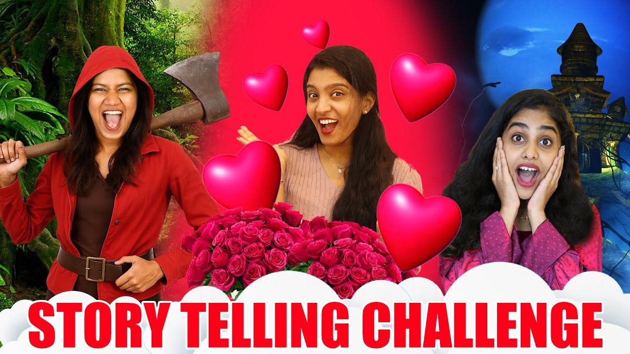 STORY TELLING CHALLENGE 😂 | അതി ഭീകര പ്രണയ കഥ ❤️ | PULLOTHI