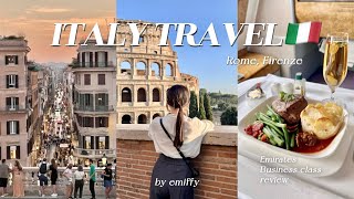 my first trip to Italy exploring Rome, Firenze foods, cafe, Emirates business class