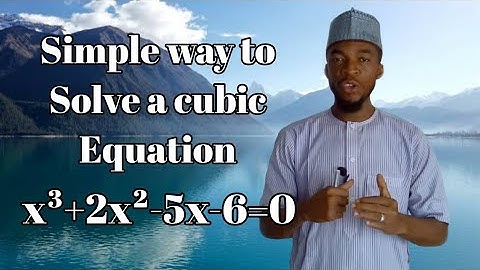 Simple way to solve a cubic equation
