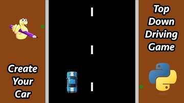 Python Coding Tutorial #3: Car Movement | Top-Down Driving Game with PyAngelo