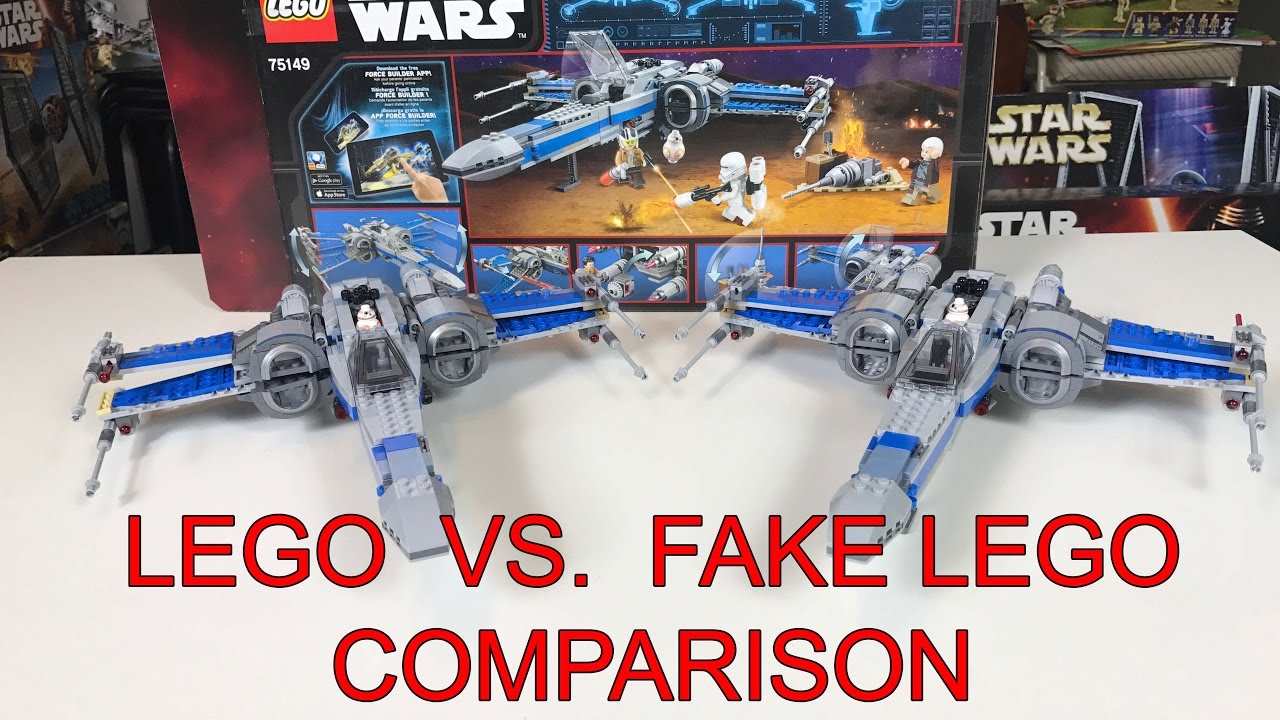 centeret Ikke nok vægt Lego X-Wing VS Lepin X-Wing Comparison Review - YouTube
