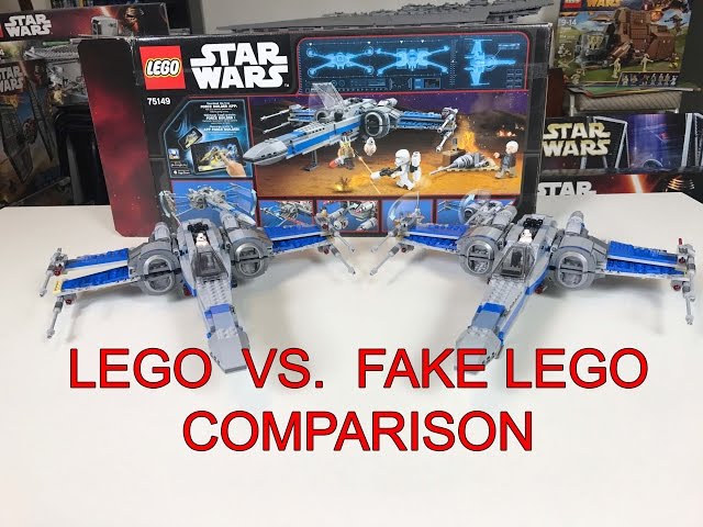 centeret Ikke nok vægt Lego X-Wing VS Lepin X-Wing Comparison Review - YouTube