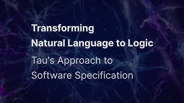 8 Transforming Natural Language to Logic: Tau