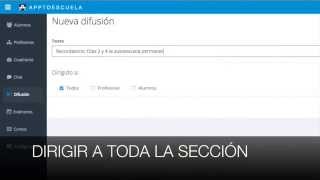 Funcionalidades de Apptoescuela screenshot 2