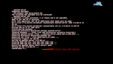 ‪Linux  Install ssh on debian 6‬‏   YouTube